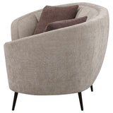 Ellorie Loveseat Side Angle with Accent Pillows