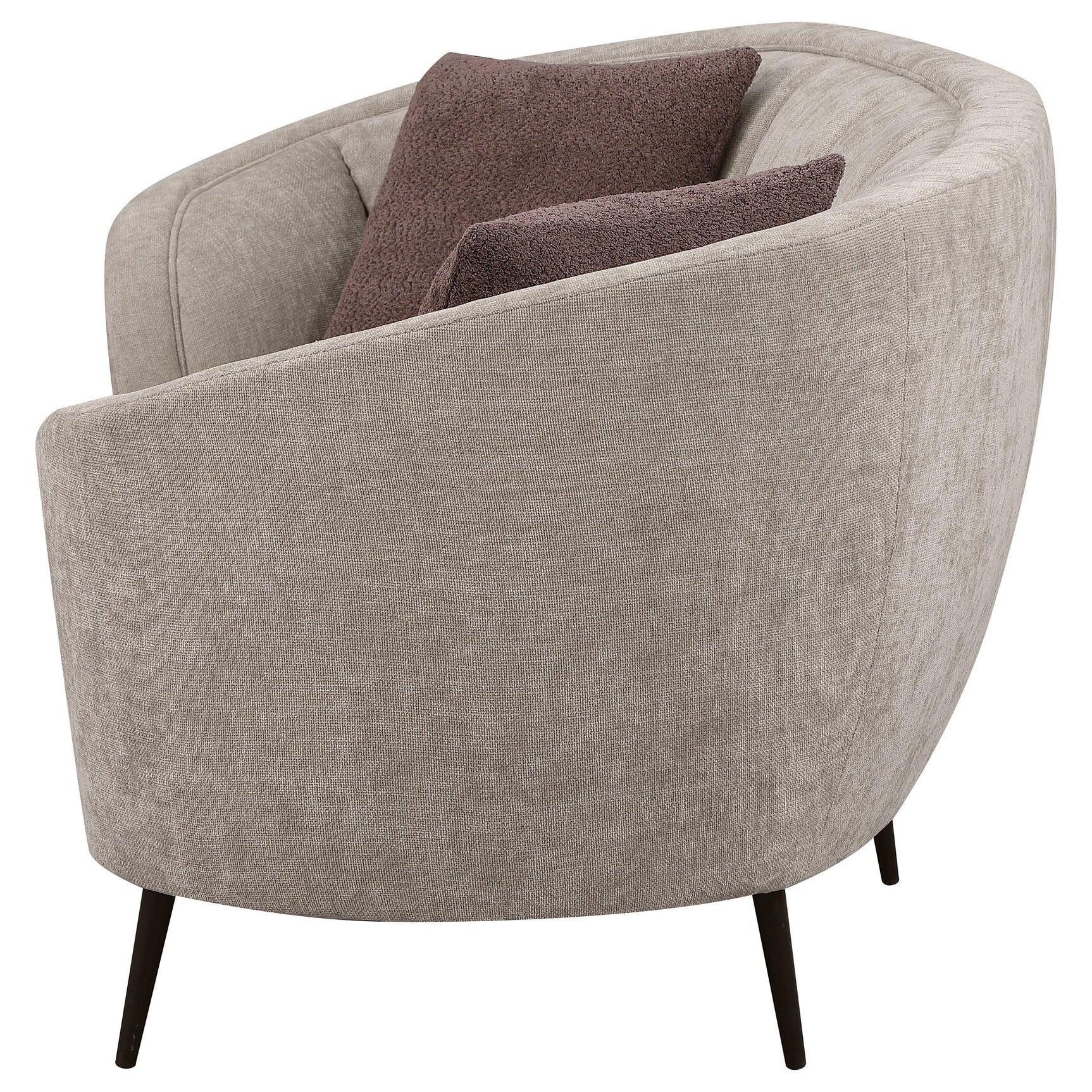 Ellorie Loveseat Side Angle with Accent Pillows