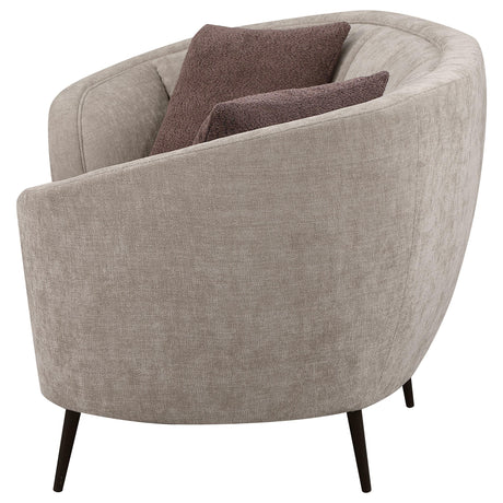 Ellorie Loveseat Side Angle with Accent Pillows
