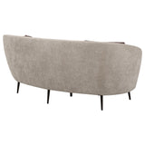 Ellorie Loveseat Tapered Black Metal Legs