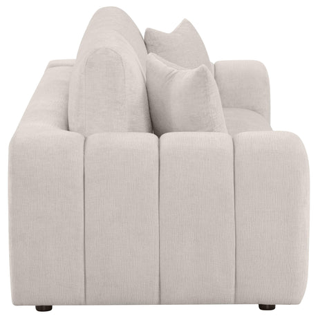 Burnett sofa front angle showing stature