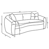 Isabella Fabric Upholstered Sofa Sand