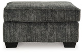 Lonoke Gunmetal Chair and Ottoman