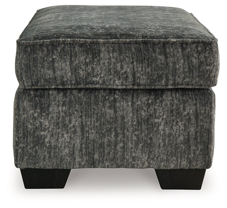 Lonoke Gunmetal sofa side view