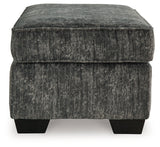 Close-up side angle of Lonoke Ottoman
