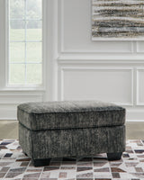 Lonoke Gunmetal Chair and Ottoman
