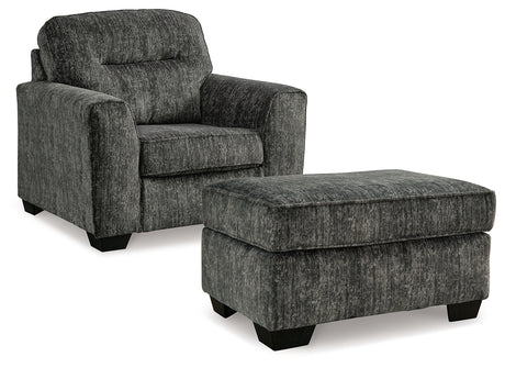 Lonoke Gunmetal Chair side angle