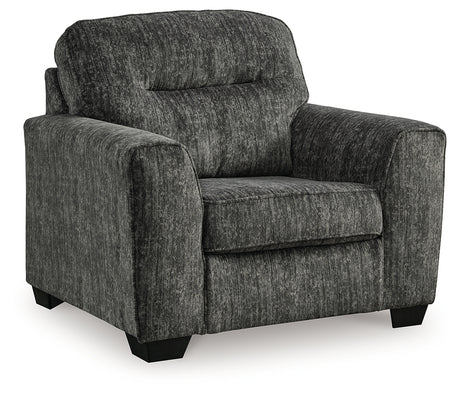 Lonoke Gunmetal chair front view