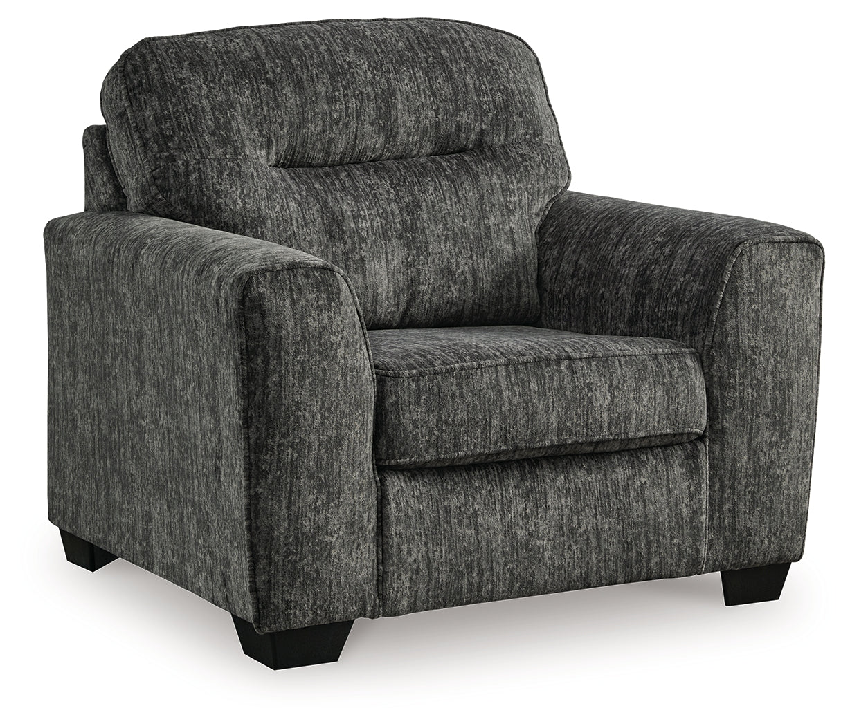 Lonoke Gunmetal Chair and Ottoman