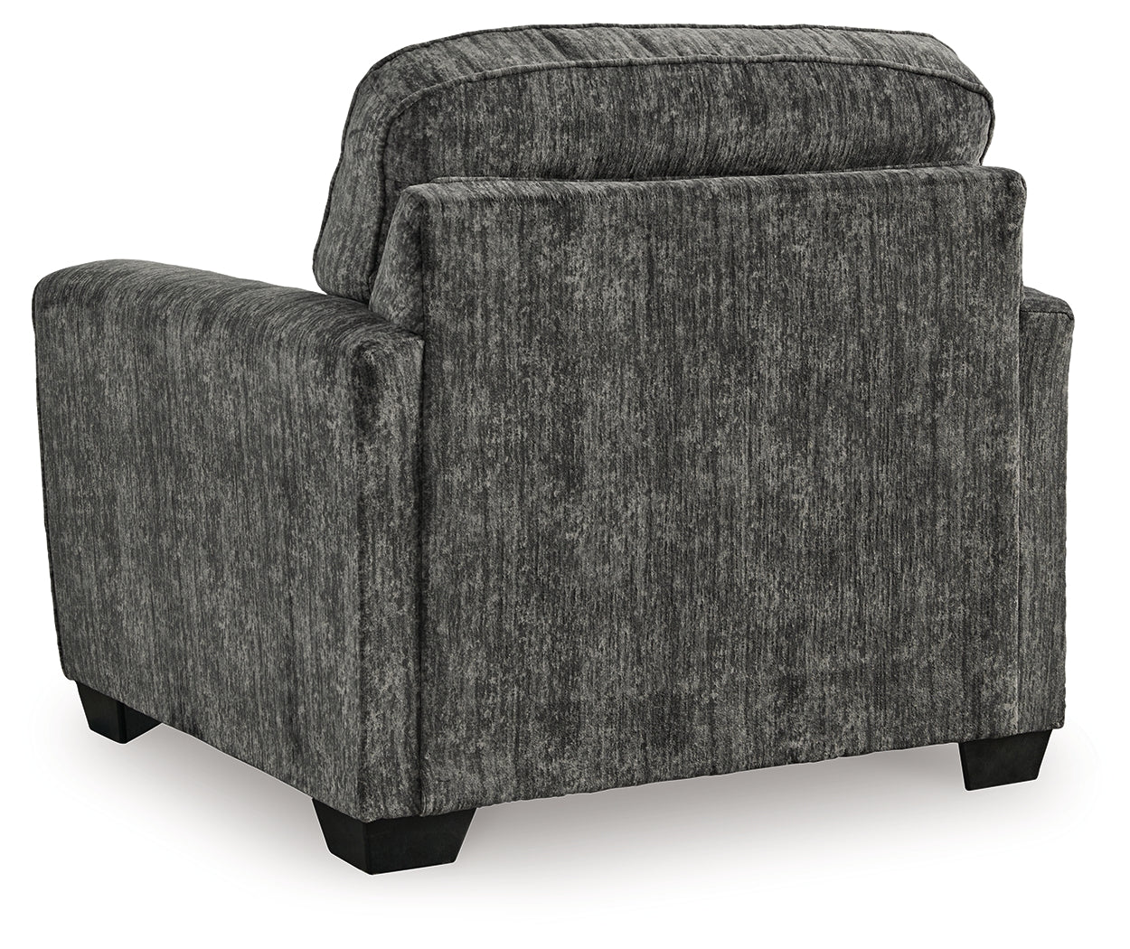 Lonoke Gunmetal Chair and Ottoman