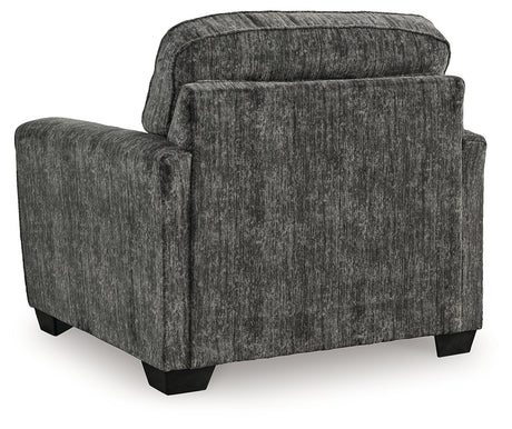 Lonoke gunmetal chair back view