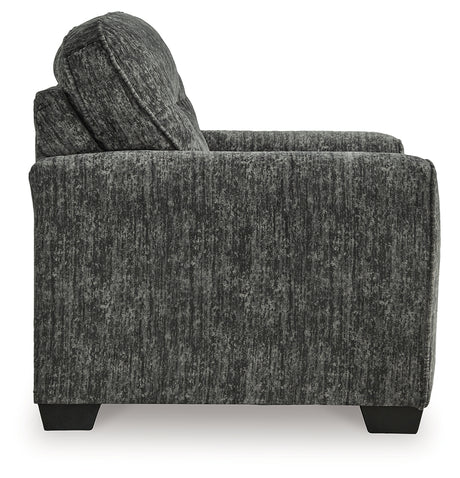 Lonoke chair and ottoman detail shot
