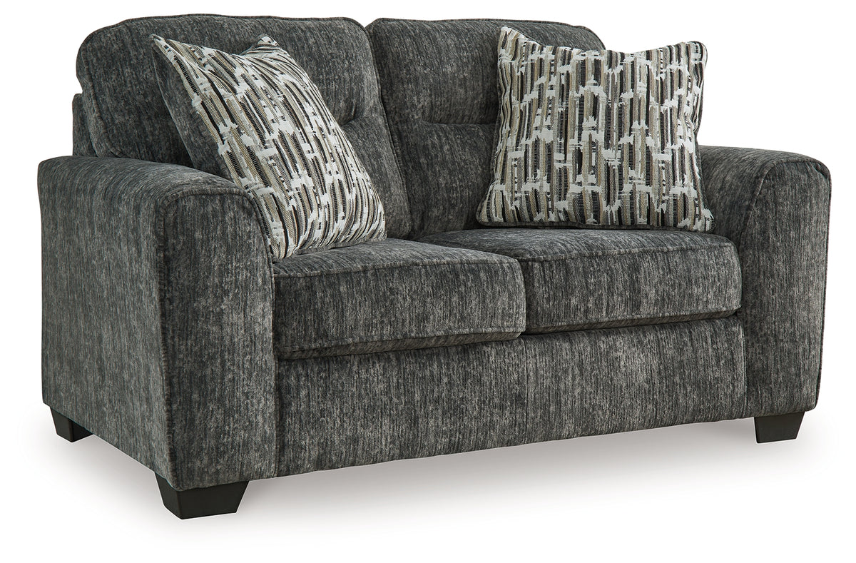 Lonoke Gunmetal chair side view