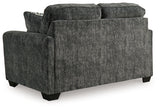 Lonoke Gunmetal ottoman detail close-up