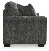 Lonoke Gunmetal sofa angle view