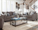 Seating area and arm detail of Salizar Loveseat