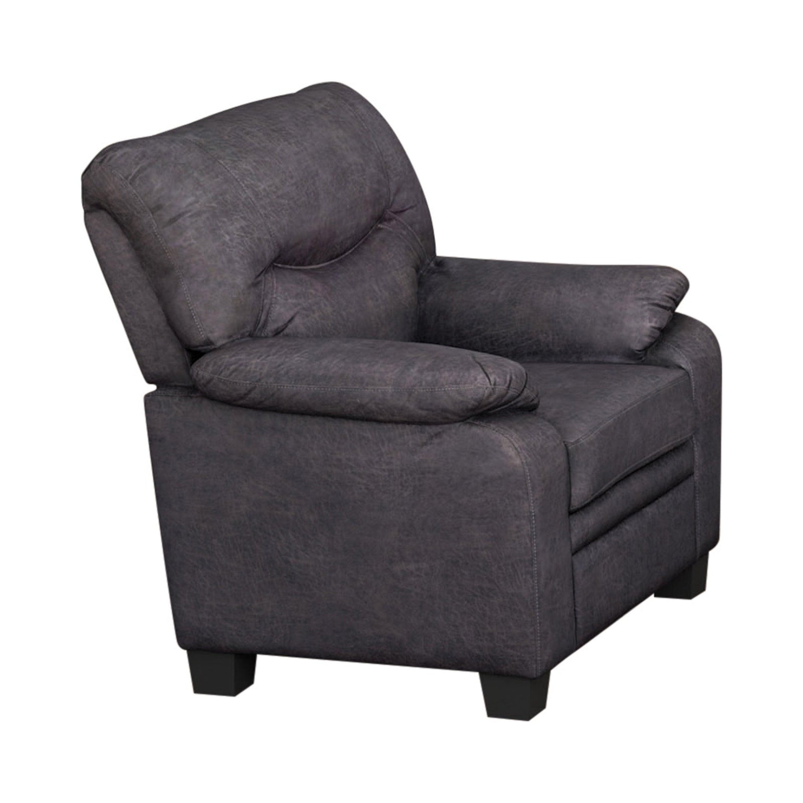 Meagan Pillow Top Arms Upholstered Chair Charcoal - Ella Furniture