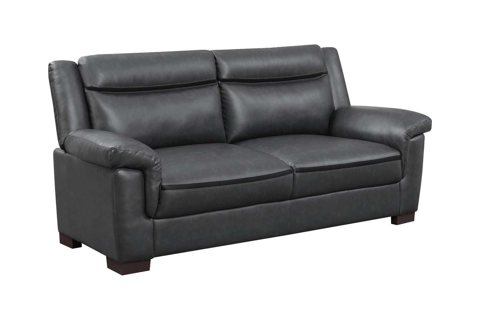 main view of Arabella Pillow Top Upholstered Sofa Grey furniture