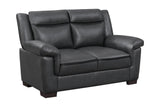 Arabella Grey Pillow Top Upholstered Sofa side view
