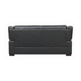 Arabella Grey Pillow Top Upholstered Sofa detailed corner view