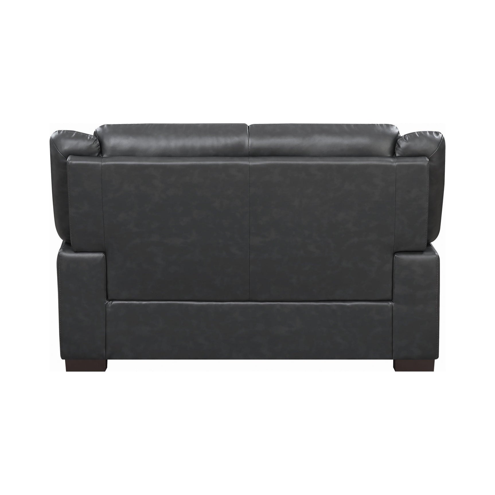 Arabella Loveseat close-up of pillow top seat and stitching