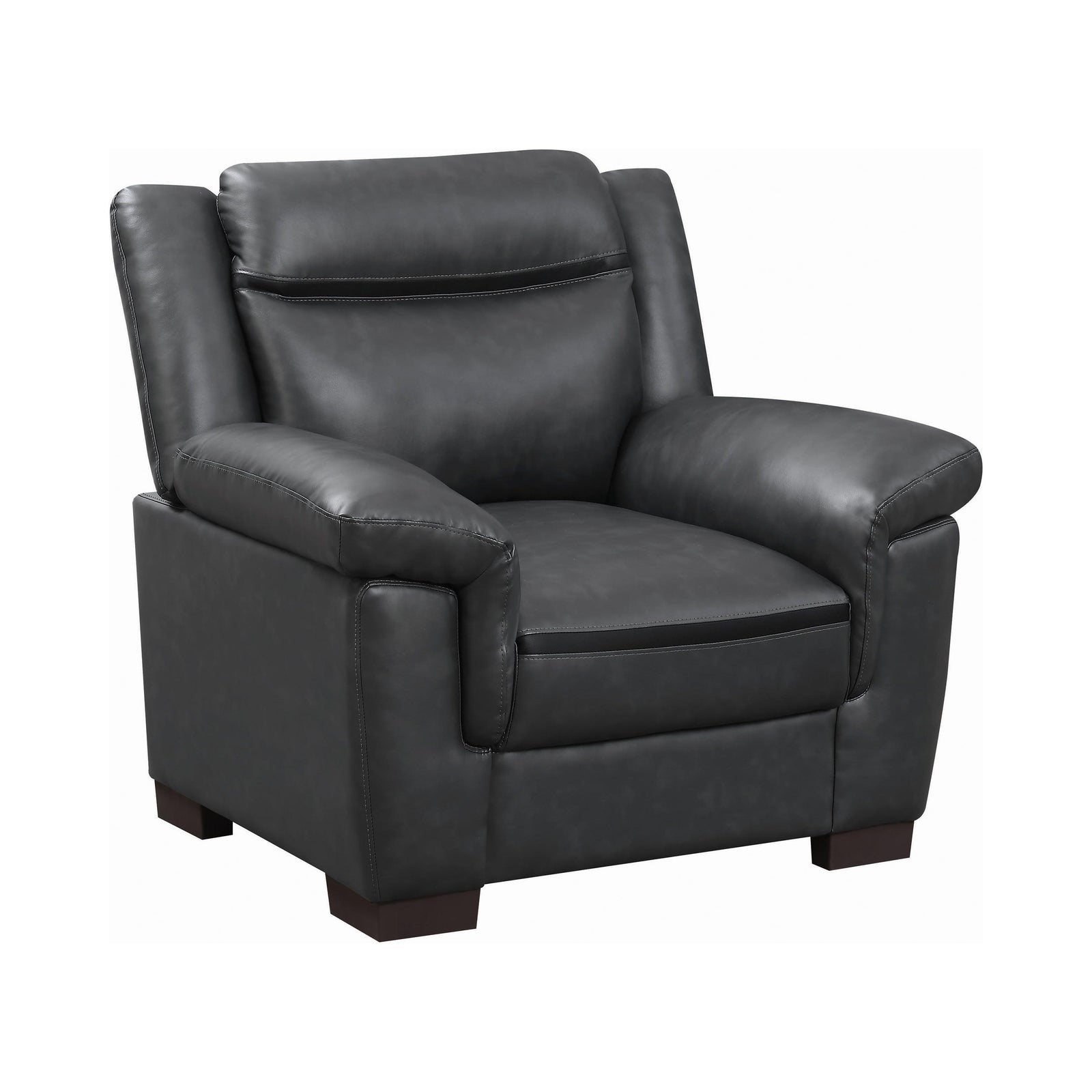 Arabella Pillow Top Upholstered Chair Grey - Ella Furniture