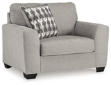 Avenal Park Flannel Chenille Oversized Chair