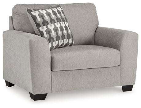 Back view of Avenal Flannel Park Chair
