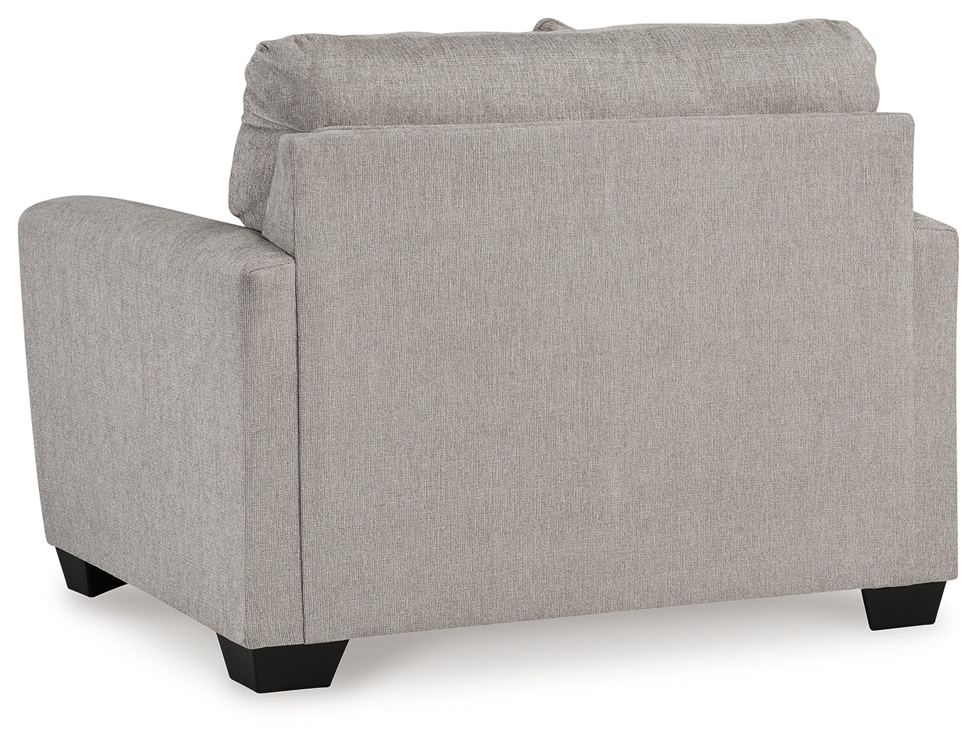 Avenal Flannel Park Chair and Ottoman set in flannel color front angle