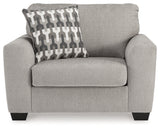 Front view of loveseat