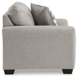 Side profile of chair