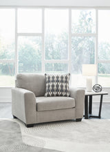 Avenal Flannel Park Chair and Ottoman set in flannel color front angle