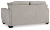 Back view of sofa showing upholstery
