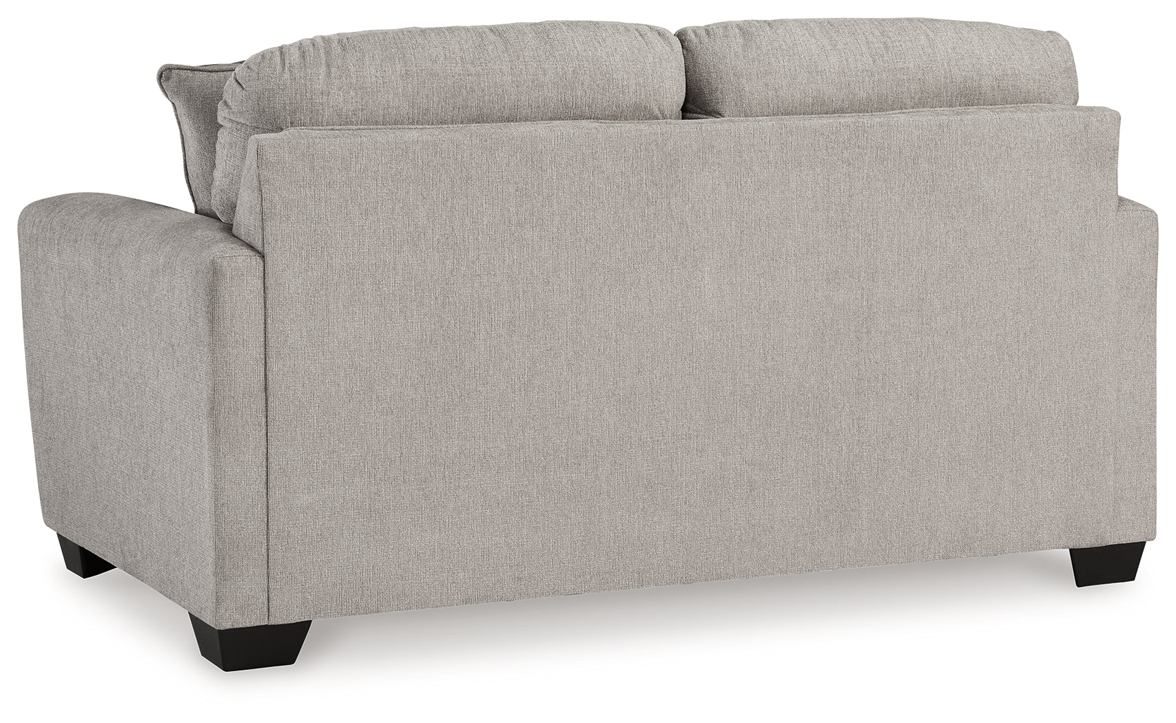 Back view of sofa showing upholstery