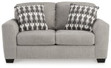 Avenal Flannel Park Sofa Loveseat Chair and Ottoman