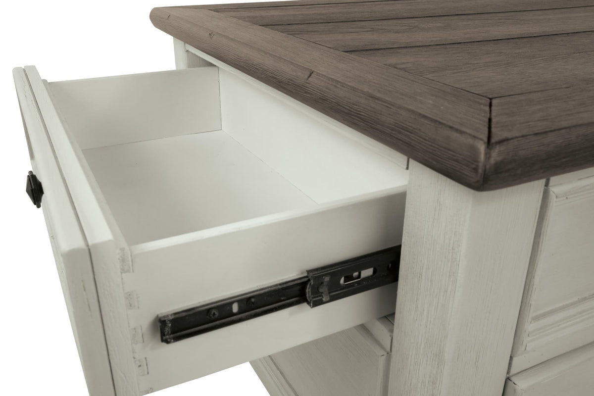 Bolanburg Two-tone Coffee Table with 2 End Tables — detail view