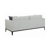 Alternate front view of Contrary Grey Upholstered 3-Piece set