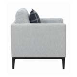 Close-up of Apperson Chair seat and arm