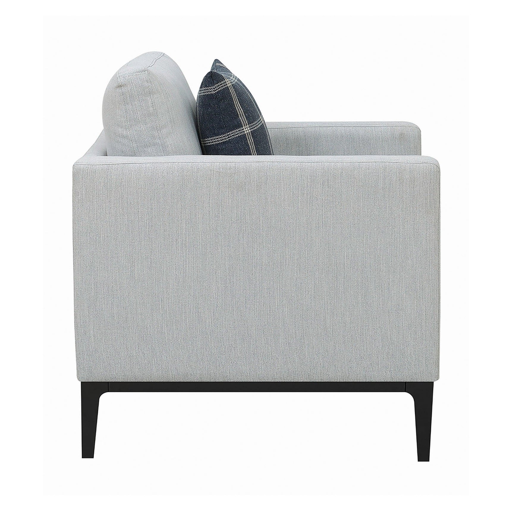 Close-up of Apperson Chair seat and arm