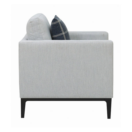 Close-up of Apperson Chair seat and arm