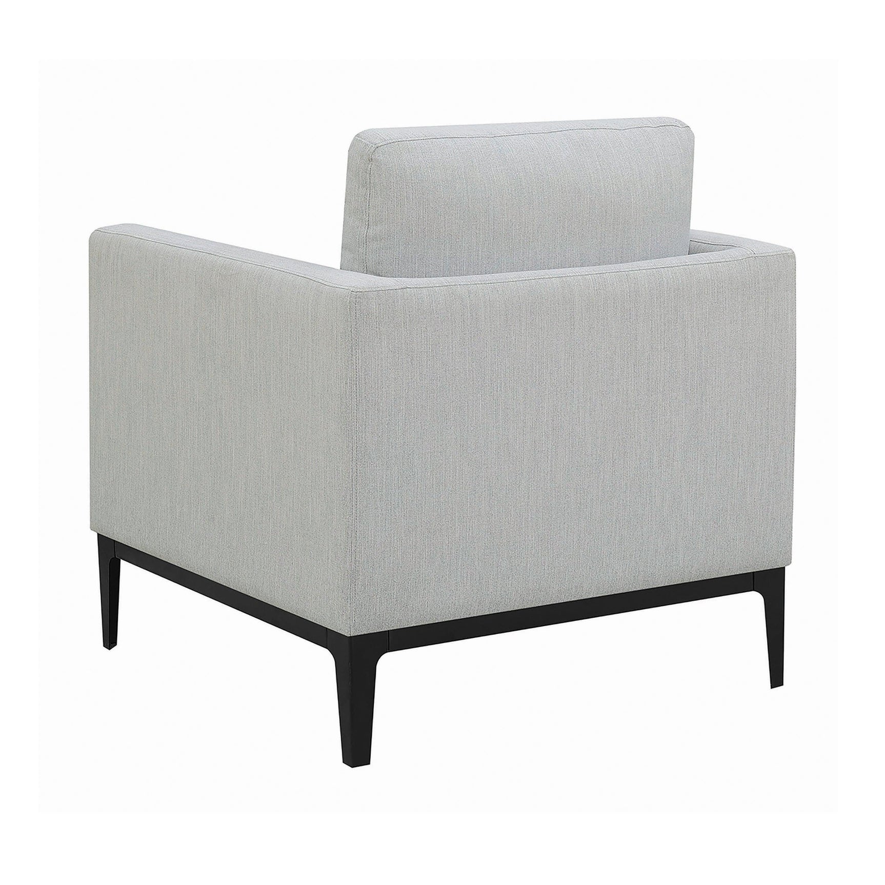 Back view of Apperson Light Grey Chair