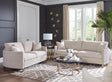 Main view of Corliss Beige Upholstered 2-Piece sofa and loveseat set