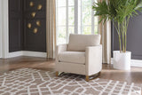 detail view of Corliss Beige Upholstered 3-Piece (sofa Loveseat Chair) furniture