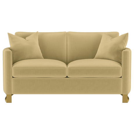 Main view of Corliss sofa set showing seating