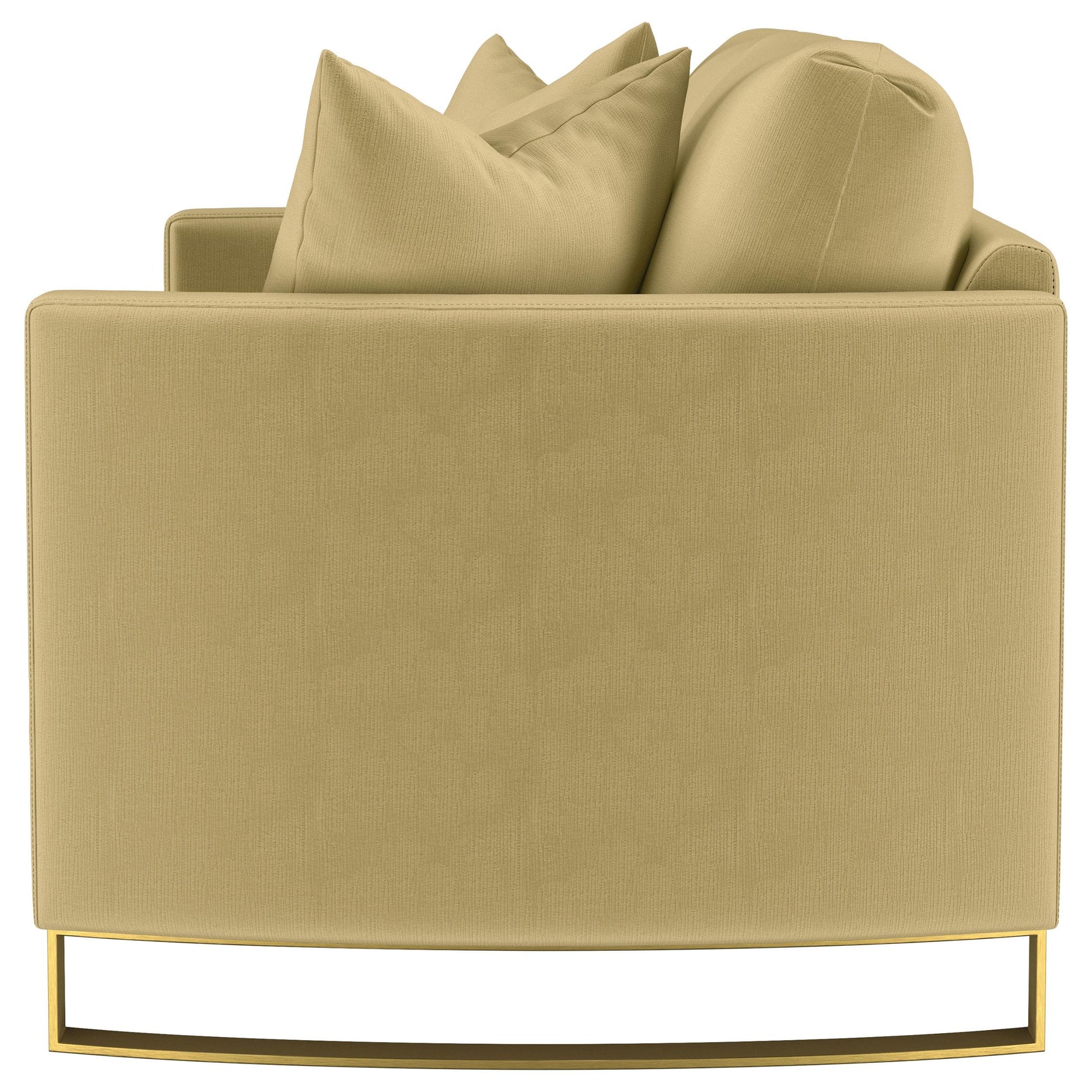 Reversible seat cushion of Corliss loveseat
