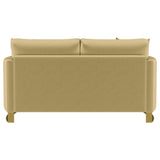 Detail of feather and polyester fiber cushions