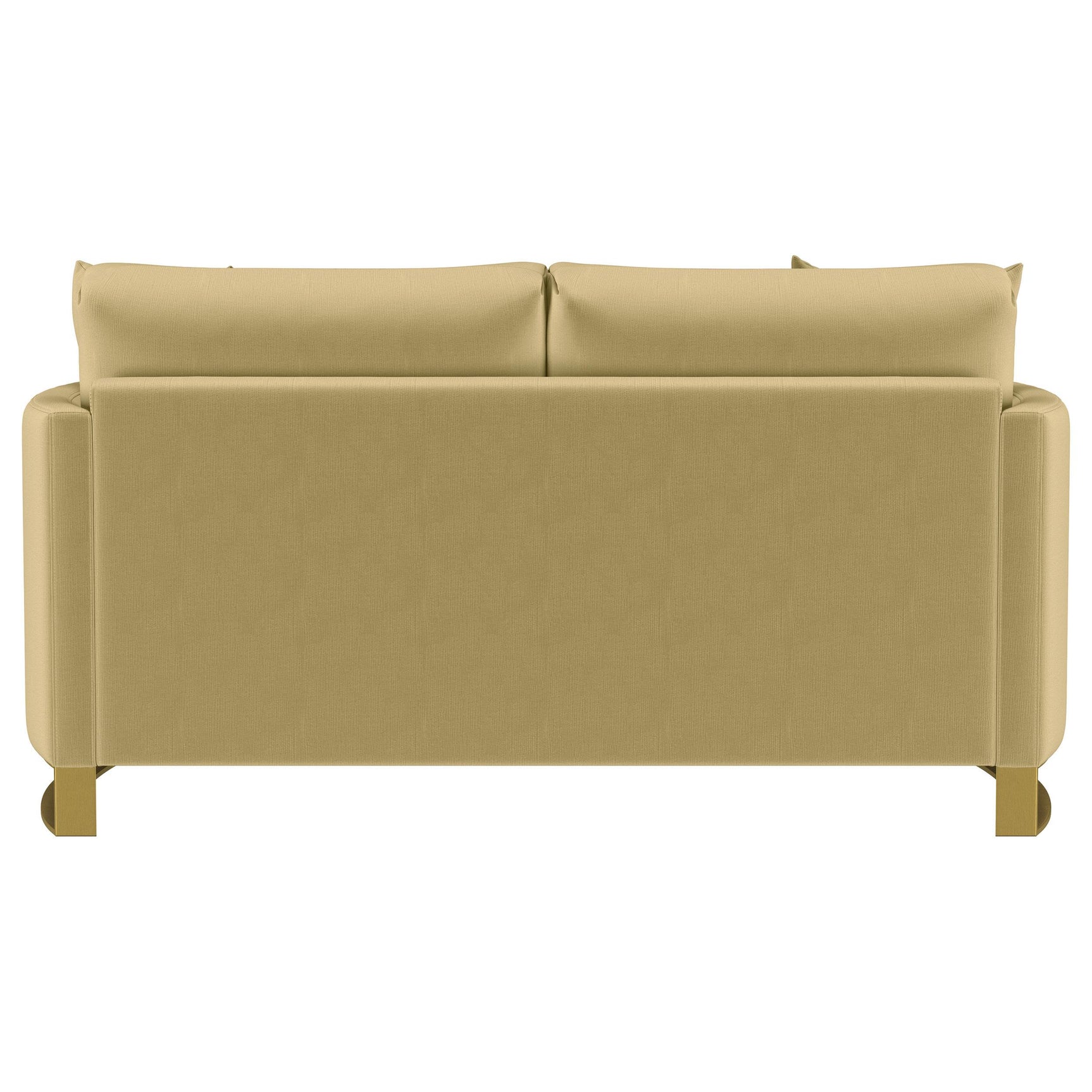 Detail of feather and polyester fiber cushions