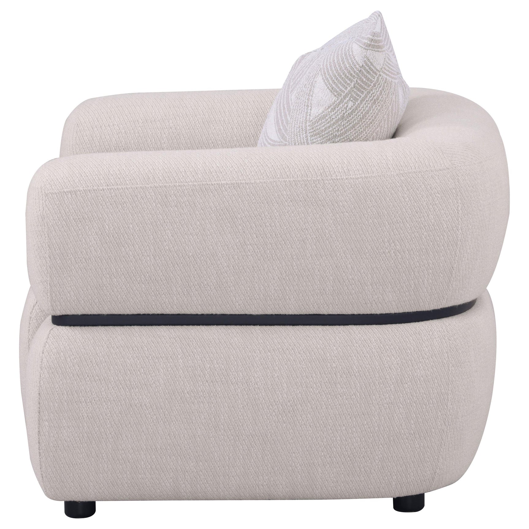 Wooden legs of Jeanette accent chair