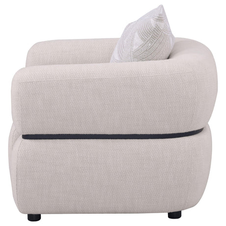 Wooden legs of Jeanette accent chair