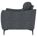 Attached seat cushion of Nolan loveseat